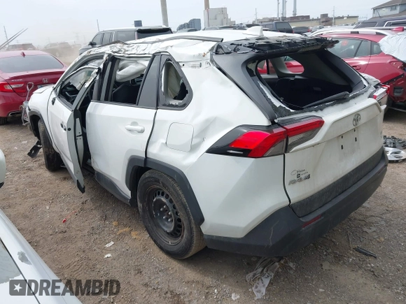 2022 Toyota RAV4 LE with VIN 2T3G1RFV4NW289230, listed as a IAAI auction lot 42036876 with 123,788 mi miles. Bid and sale history available at carsss.com. Image 3.