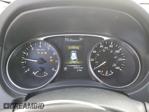 2016 Nissan Rogue SL with VIN 5N1AT2MT0GC744715, listed as a Copart auction lot 51742325 with 52,052 mi miles and Salvage Title. Bid and sale history available at carsss.com. Image 9.