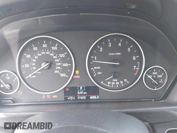 2018 BMW 3 Series 320i with VIN WBA8A9C55JAH14990, listed as a IAAI auction lot 41719896 with 77,472 mi miles. Bid and sale history available at carsss.com. Image 7.