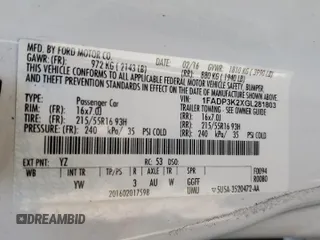 2016 Ford Focus SE with VIN 1FADP3K2XGL281803, listed as a Copart auction lot 46547405 with 75,409 mi miles and Salvage Title. Bid and sale history available at carsss.com. Image 12.