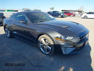 2019 Ford Mustang EcoBoost with VIN 1FA6P8TH7K5154190, listed as a IAAI auction lot 41386490 with 43,527 mi miles and . Bid and sale history available at carsss.com. Image 1.