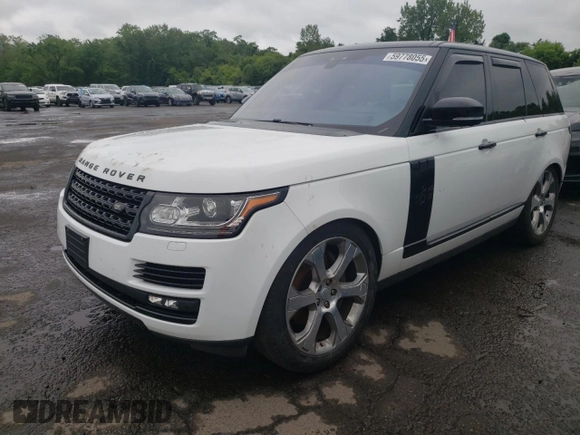 2017 Land Rover Range Rover с VIN SALGS2FE4HA329676, выставлен на аукционе Copart как лот 59778055 с пробегом 132 956 миль миль и Списание • Salvage title. История ставок и продаж доступна на DreamBid. Изображение 1.
