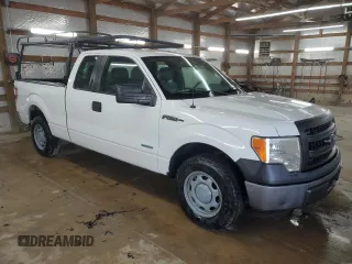 2014 Ford F-150 XL with VIN 1FTFX1CT5EKD41150, listed as a Copart auction lot 49028745 with 257,204 mi miles and Clean Title. Bid and sale history available at carsss.com. Image 4.