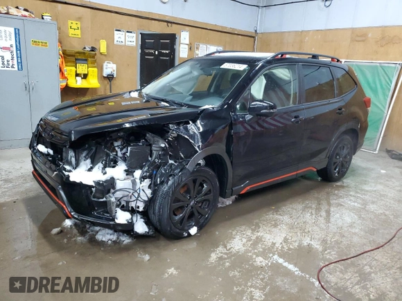 2023 Subaru Forester Sport with VIN JF2SKAJC4PH429981, listed as a Copart auction lot 87036214 with 42,221 mi miles and Salvage Title. Bid and sale history available at carsss.com. Image 1.