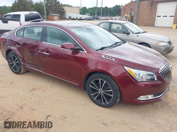 2015 Buick LaCrosse Premium I with VIN 1G4GD5G36FF174740, listed as a IAAI auction lot 42133414 with 121,408 mi miles and . Bid and sale history available at DreamBid. Image 1.