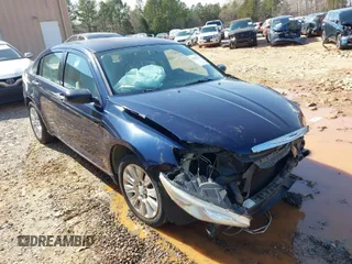 2014 Chrysler 200 LX with VIN 1C3CCBAB3EN121720, listed as a IAAI auction lot 41875737 with 131,414 mi miles. Bid and sale history available at carsss.com. Image 1.