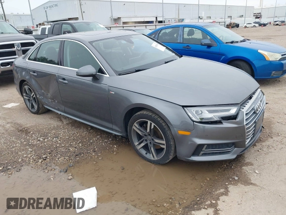 2018 Audi A4 Premium Plus with VIN WAULMAF48JA218178, listed as a IAAI auction lot 41285101 with 47,570 mi miles. Bid and sale history available at carsss.com. Image 1.