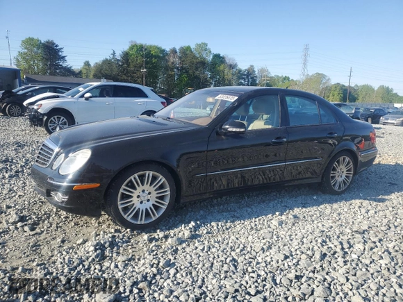 2007 Mercedes-Benz E-Class 3.5L with VIN WDBUF56X47B099405, listed as a Copart auction lot 53026835 with 188,579 mi miles and Salvage Title. Bid and sale history available at carsss.com. Image 1.