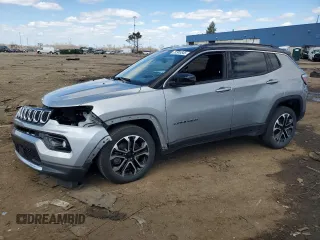 2023 Jeep Compass Limited with VIN 3C4NJDCN8PT528741, listed as a Copart auction lot 51345545 with 16,593 mi miles and Clean Title. Bid and sale history available at DreamBid. Image 1.