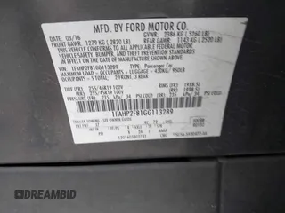 2016 Ford Taurus Limited with VIN 1FAHP2F81GG113289, listed as a IAAI auction lot 41883906 with 166,682 mi miles and . Bid and sale history available at DreamBid. Image 9.