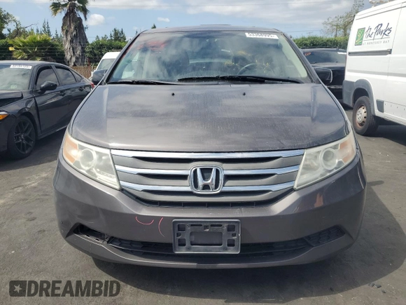 2013 Honda Odyssey EX-L with VIN 5FNRL5H60DB071498, listed as a Copart auction lot 53368995 with 135,318 mi miles and Salvage Title. Bid and sale history available at carsss.com. Image 5.