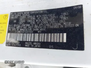 2007 Lexus RX 400h z VIN JTJGW31U372001820, wystawiony jako IAAI lot #41030399 z przebiegiem 91 386 mil mil oraz . Historia ofert i sprzedaży dostępna na DreamBid. Obrazek 9.