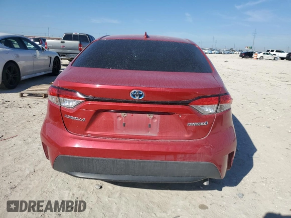 2021 Toyota Corolla Hybrid LE with VIN JTDEAMDE0MJ031541, listed as a Copart auction lot 46516215 with 272,892 mi miles and Salvage Title. Bid and sale history available at carsss.com. Image 6.