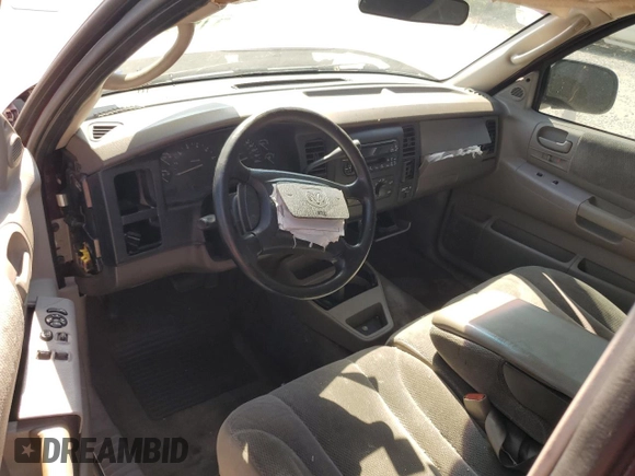 2001 Dodge Dakota Sport with VIN 1B7GL22N11S237838, listed as a Copart auction lot 75295524 with 0 mi miles and Salvage Title. Bid and sale history available at carsss.com. Image 8.