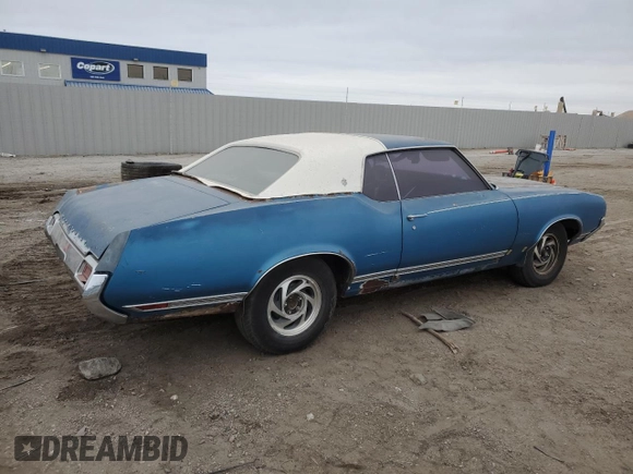 1972 Oldsmobile Cutlass with VIN 0000342571Z125711, listed as a Copart auction lot 43832295 with 59,517 mi miles and Clean Title. Bid and sale history available at DreamBid. Image 3.