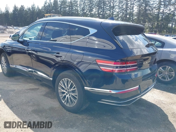 2025 Genesis GV80 Standard with VIN KMUHFESB5SU242028, listed as a IAAI auction lot 42111171 with 7,215 mi miles and . Bid and sale history available at DreamBid. Image 3.