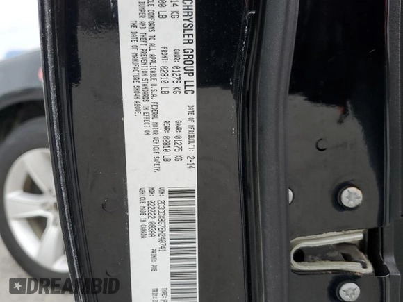 2014 Dodge Charger SE with VIN 2C3CDXBG7EH240741, listed as a Copart auction lot 51542115 with 171,990 mi miles and Salvage Title. Bid and sale history available at carsss.com. Image 12.