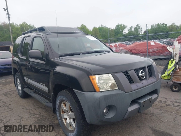 2005 Nissan Xterra S with VIN 5N1AN08W55C652063, listed as a IAAI auction lot 42239527 with 67,560 mi miles and . Bid and sale history available at DreamBid. Image 1.