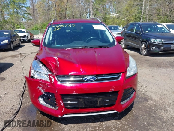 2015 Ford Escape Titanium with VIN 1FMCU9J90FUB00714, listed as a IAAI auction lot 42057717 with 61,223 mi miles. Bid and sale history available at carsss.com. Image 12.