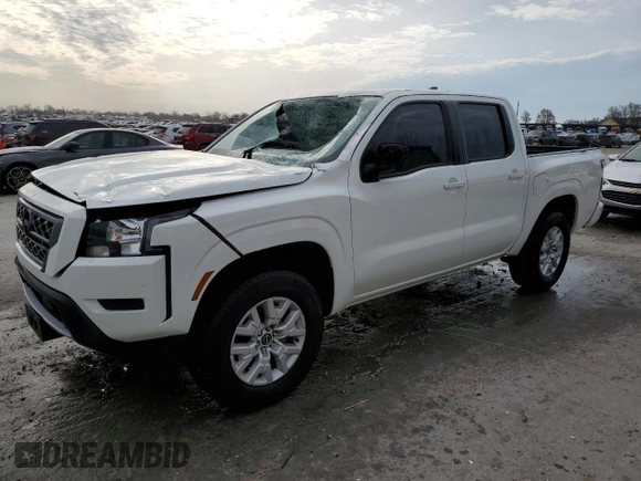2023 Nissan Frontier SV with VIN 1N6ED1EK8PN667287, listed as a Copart auction lot 50920015 with 34,414 mi miles and Salvage title. Bid and sale history available at DreamBid. Image 1.