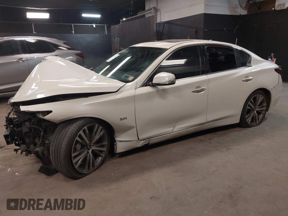 2020 Infiniti Q50 3.0t SPORT with VIN JN1EV7AR7LM253846, listed as a IAAI auction lot 41305150 with 45,560 mi miles. Bid and sale history available at carsss.com. Image 17.