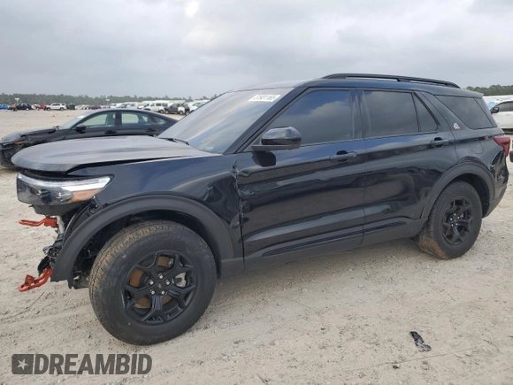 2023 Ford Explorer Timberline with VIN 1FMSK8JH8PGA92543, listed as a Copart auction lot 51931165 with 23,154 mi miles and Salvage Title. Bid and sale history available at carsss.com. Image 1.