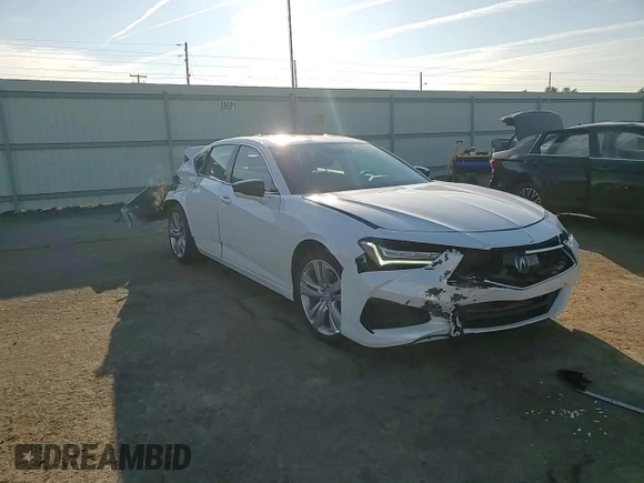 2021 Acura TLX w/Technology Package with VIN 19UUB6F45MA007178, listed as a Copart auction lot 50986675 with 42,634 mi miles and Salvage Title. Bid and sale history available at carsss.com. Image 10.