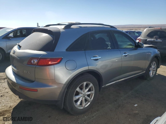 2006 Infiniti FX35 with VIN JNRAS08W16X208153, listed as a Copart auction lot 43591775 with 155,555 mi miles and Salvage Title. Bid and sale history available at carsss.com. Image 3.
