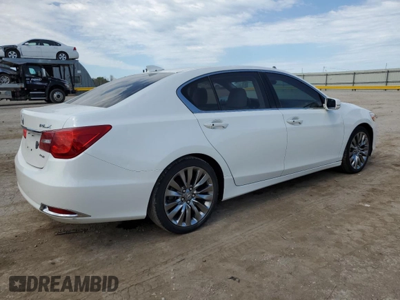 2016 Acura RLX Tech Pkg with VIN JH4KC1F51GC001822, listed as a Copart auction lot 62364984 with 118,509 mi miles and Clean Title. Bid and sale history available at carsss.com. Image 3.