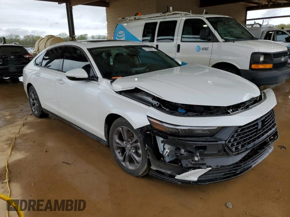 2023 Honda Accord EX-L with VIN 1HGCY2F68PA001108, listed as a Copart auction lot 51222075 with 34,919 mi miles and Salvage title. Bid and sale history available at DreamBid. Image 4.
