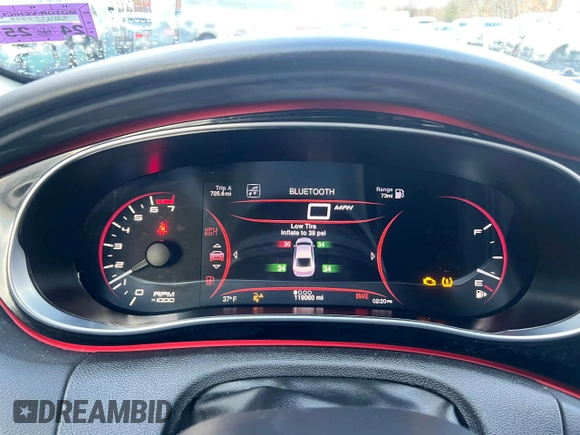 2016 Dodge Dart Aero with VIN 1C3CDFDH2GD682570, listed as a Copart auction lot 86373984 with 119,060 mi miles and Clean Title. Bid and sale history available at DreamBid. Image 8.