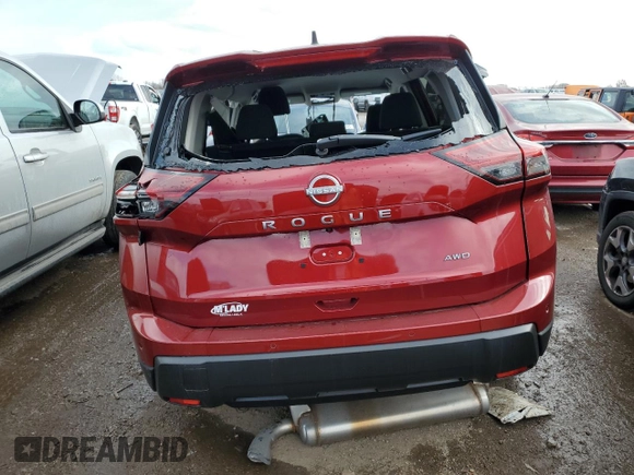 2024 Nissan Rogue S z VIN 5N1BT3AB3RC743373, wystawiony jako Copart lot #47187425 z przebiegiem Nie podano mil oraz Szkoda całkowita • Salvage title. Historia ofert i sprzedaży dostępna na DreamBid. Obrazek 6.