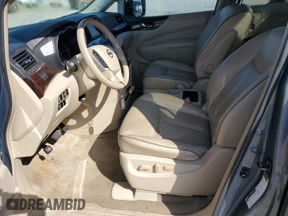 2011 Nissan Quest SL z VIN JN8AE2KP6B9009056, wystawiony jako Copart lot #62034635 z przebiegiem 132 065 mil mil oraz Czysty tytuł • Clean title. Historia ofert i sprzedaży dostępna na DreamBid. Obrazek 7.