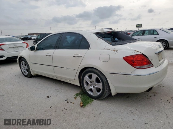 2006 Acura RL with VIN JH4KB16596C010835, listed as a Copart auction lot 54593615 with 253,575 mi miles and Salvage Title. Bid and sale history available at DreamBid. Image 2.