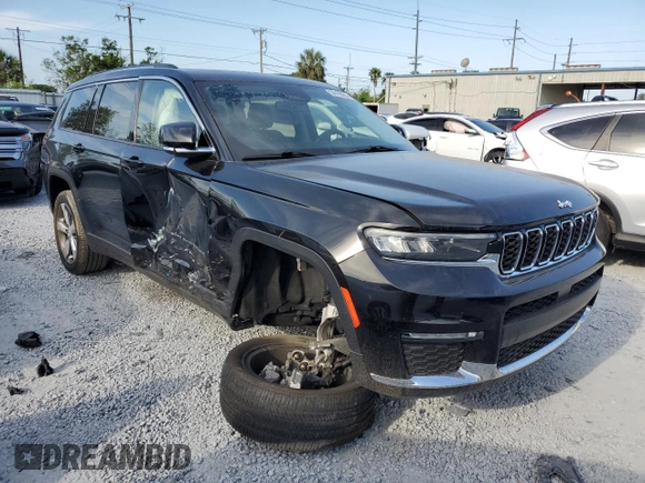 2021 Jeep Grand Cherokee Limited with VIN 1C4RJJBG3M8116482, listed as a Copart auction lot 54333095 with 31,178 mi miles and Salvage title. Bid and sale history available at DreamBid. Image 4.