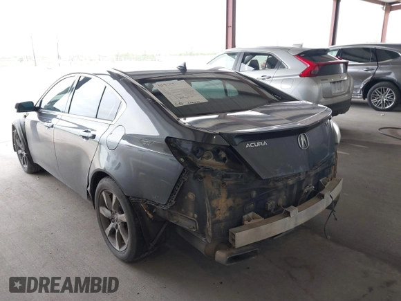 2012 Acura TL Tech Auto with VIN 19UUA8F50CA033550, listed as a IAAI auction lot 41897191 with 198,629 mi miles. Bid and sale history available at carsss.com. Image 3.