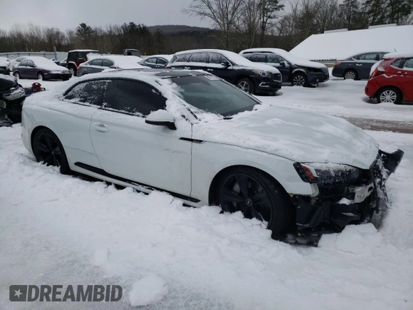 2018 Audi RS 5 z VIN WUAPWAF53JA902100, wystawiony jako Copart lot #45120285 z przebiegiem 39 423 mil mil oraz Szkody całkowita. Historia ofert i sprzedaży dostępna na DreamBid. Obrazek 4.