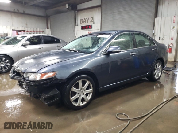 2004 Acura TSX w/Navigation with VIN JH4CL959X4C006391, listed as a Copart auction lot 85966044 with 155,472 mi miles and Salvage title. Bid and sale history available at DreamBid. Image 1.