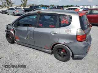 2007 Honda Fit Sport with VIN JHMGD38657S049544, listed as a Copart auction lot 50699175 with 188,830 mi miles and Salvage Title. Bid and sale history available at carsss.com. Image 2.