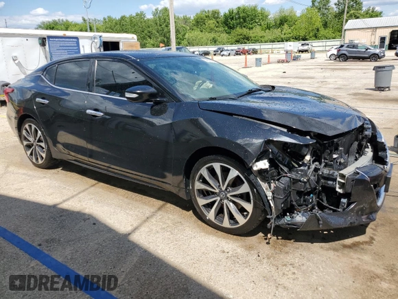 2017 Nissan Maxima SV with VIN 1N4AA6AP6HC433242, listed as a Copart auction lot 58003125 with 142,469 mi miles and Salvage title. Bid and sale history available at DreamBid. Image 4.