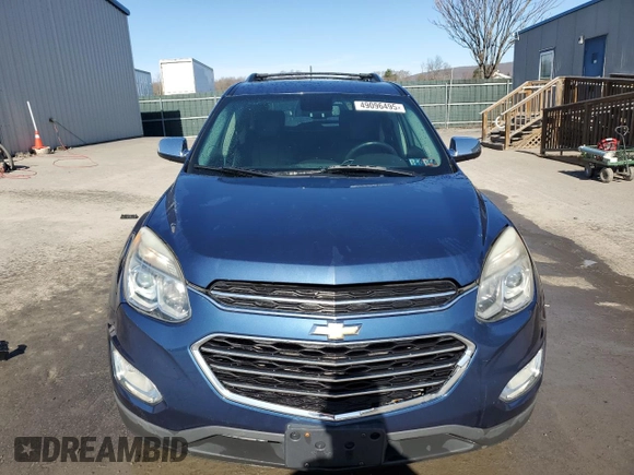 2016 Chevrolet Equinox LTZ with VIN 2GNFLGEKXG6173084, listed as a Copart auction lot 49096495 with 173,177 mi miles and Salvage Title. Bid and sale history available at carsss.com. Image 5.