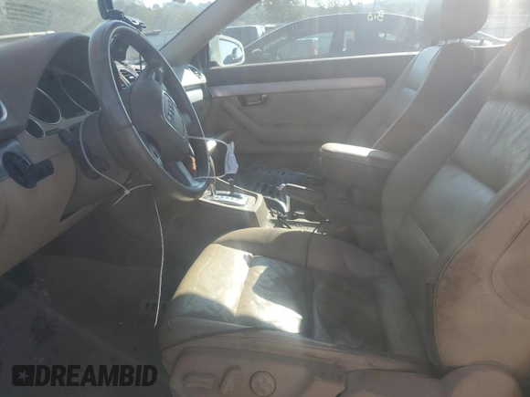 2007 Audi A4 2.0T z VIN WAUDF48H57K019155, wystawiony jako Copart lot #74383614 z przebiegiem 94 306 mil mil oraz Szkoda całkowita • Salvage title. Historia ofert i sprzedaży dostępna na DreamBid. Obrazek 7.