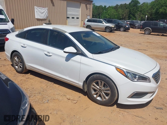 2016 Hyundai Sonata SE with VIN 5NPE24AF5GH434485, listed as a IAAI auction lot 42144259 with 128,368 mi miles and . Bid and sale history available at carsss.com. Image 1.