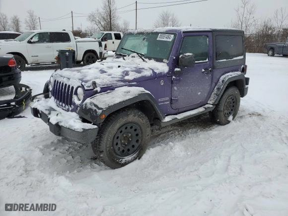 2018 Jeep Wrangler JK Willys Wheeler W with VIN 1C4AJWAGXJL903370, listed as a Copart auction lot 85551484 with 99,851 mi miles and Salvage Title. Bid and sale history available at carsss.com. Image 1.