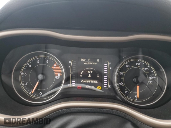2018 Jeep Cherokee Latitude with VIN 1C4PJLCX5JD518007, listed as a Copart auction lot 53692425 with 30,101 mi miles and Salvage Title. Bid and sale history available at DreamBid. Image 9.