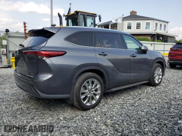 2020 Toyota Highlander Limited with VIN 5TDDZRBH2LS035946, listed as a Copart auction lot 57415655 with 47,018 mi miles and Salvage title. Bid and sale history available at DreamBid. Image 3.