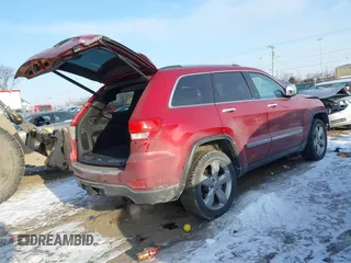 2013 Jeep Grand Cherokee Overland with VIN 1C4RJFCT3DC543862, listed as a IAAI auction lot 41370366 with 65,978 mi miles. Bid and sale history available at carsss.com. Image 4.