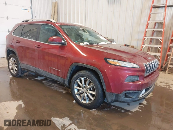 2017 Jeep Cherokee Limited z VIN 1C4PJMDB3HD216220, wystawiony jako IAAI lot #41576386 z przebiegiem 128 471 mil mil oraz . Historia ofert i sprzedaży dostępna na DreamBid. Obrazek 1.