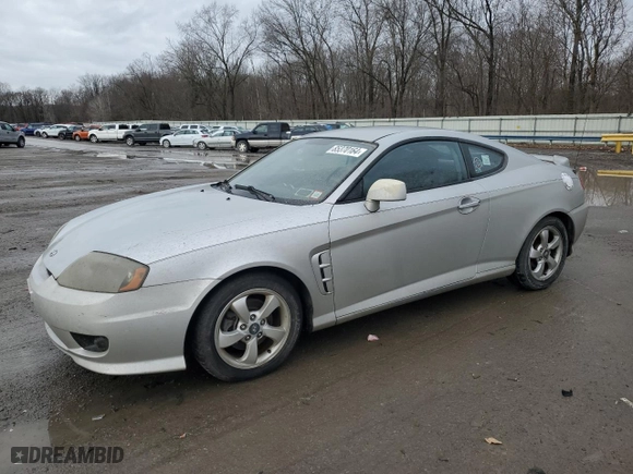 2006 Hyundai Tiburon GS with VIN KMHHM65D96U222152, listed as a Copart auction lot 85370164 with 58,892 mi miles and Clean Title. Bid and sale history available at carsss.com. Image 1.