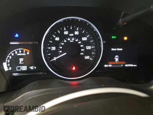 2019 Honda HR-V EX-L with VIN 3CZRU6H76KM727749, listed as a Copart auction lot 86891134 with 69,980 mi miles and Salvage Title. Bid and sale history available at carsss.com. Image 9.